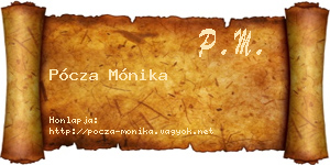 Pócza Mónika névjegykártya
